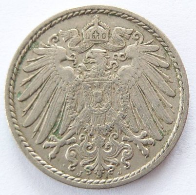  Deutsches Reich 5 Pfennig 1911 J K-N ss   