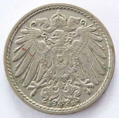  Deutsches Reich 5 Pfennig 1912 E K-N ss   