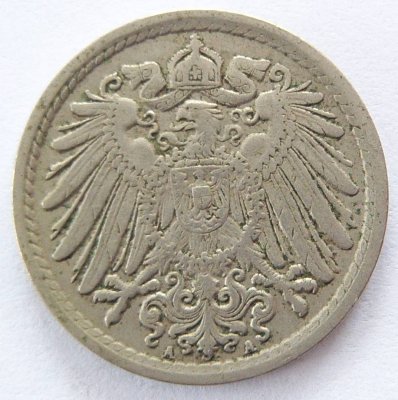  Deutsches Reich 5 Pfennig 1913 A K-N ss   