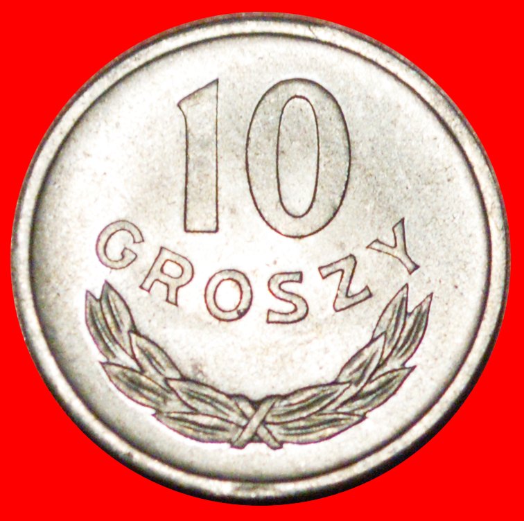  * SOCIALIST STARS ON EAGLE (1961-1985): POLAND ★ 10 GROSZES 1970! DIE 1 UNC! LOW START ★ NO RESERVE!   