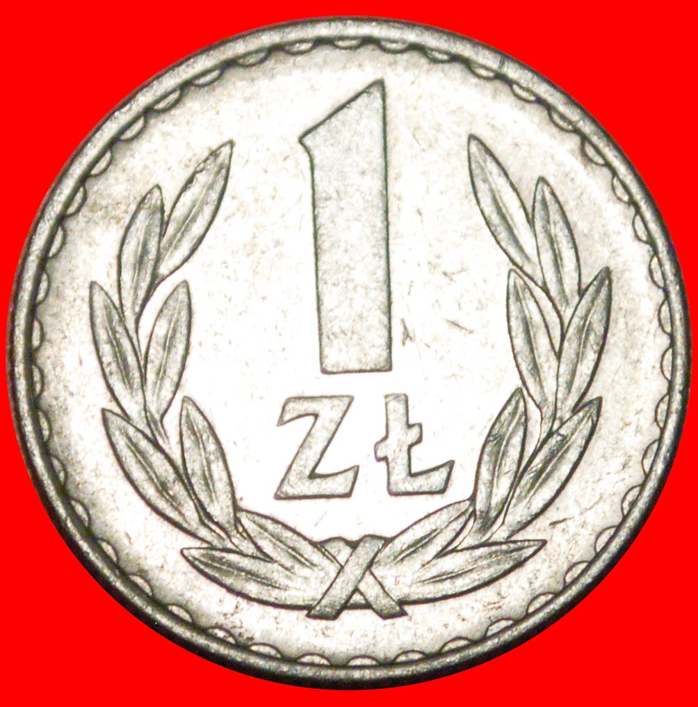  * LONG LEGEND (1957-1985): POLAND ★ 1 ZLOTY 1975! DIES I+A MINT LUSTRE! LOW START ★ NO RESERVE!   