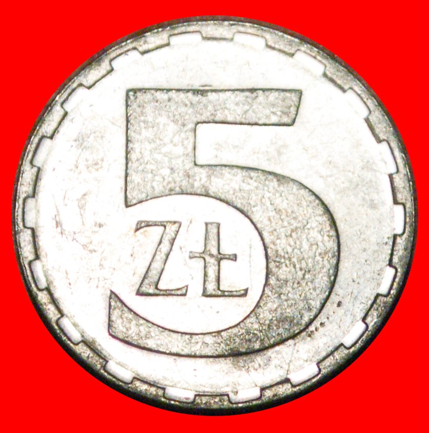 * SOCIALIST STARS: POLAND ★ 5 ZLOTY 1989 MINT LUSTRE! INFLATION 1989-1990★ LOW START ★ NO RESERVE!