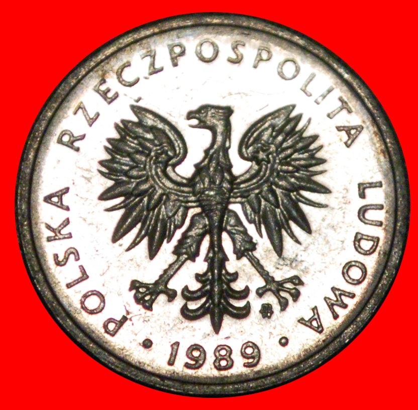  * SOZIALISTISCHE STERNE: POLEN★ 5 ZLOTY 1989 VZGL STEMPELGLANZ! INFLATION 1989-1990★OHNE VORBEHALT!   