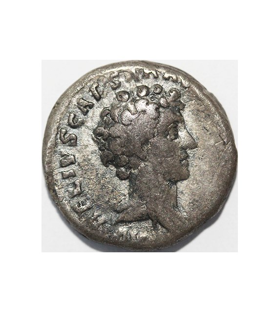 Antoninus Pius and Marcus Aurelius ca.140 AD,AR Denarius, 3,10 g.
