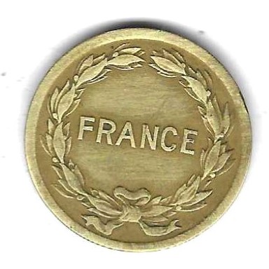  Frankreich 2 Franca 1944, Al-Bro, sehr gut erhalten, siehe Scan unten   