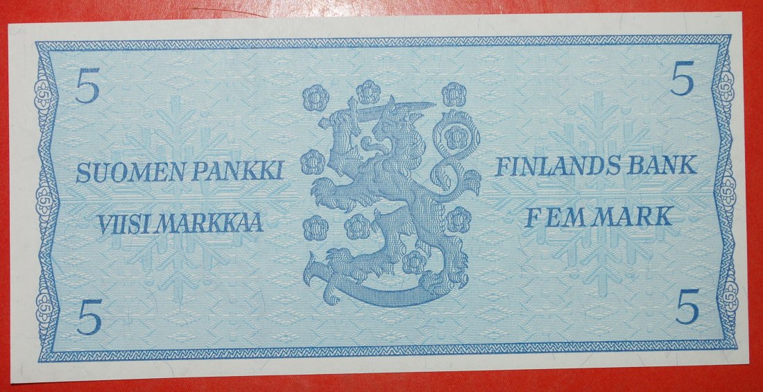  * KONIFERE: FINNLAND ★ 5 MARK 1963! KFR KNACKIG! Holkeri/Lindblom★OHNE VORBEHALT   