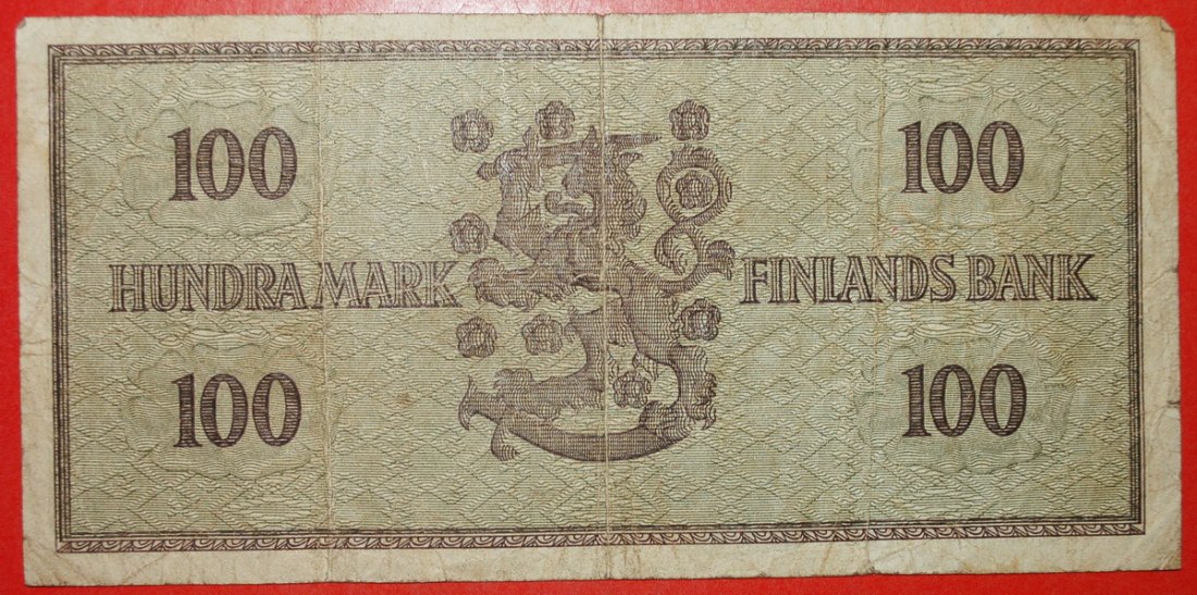  * BLACK HUNDRED: FINLAND ★ 100 MARKS 1955! Waris/Leinonen★LOW START ★ NO RESERVE!   