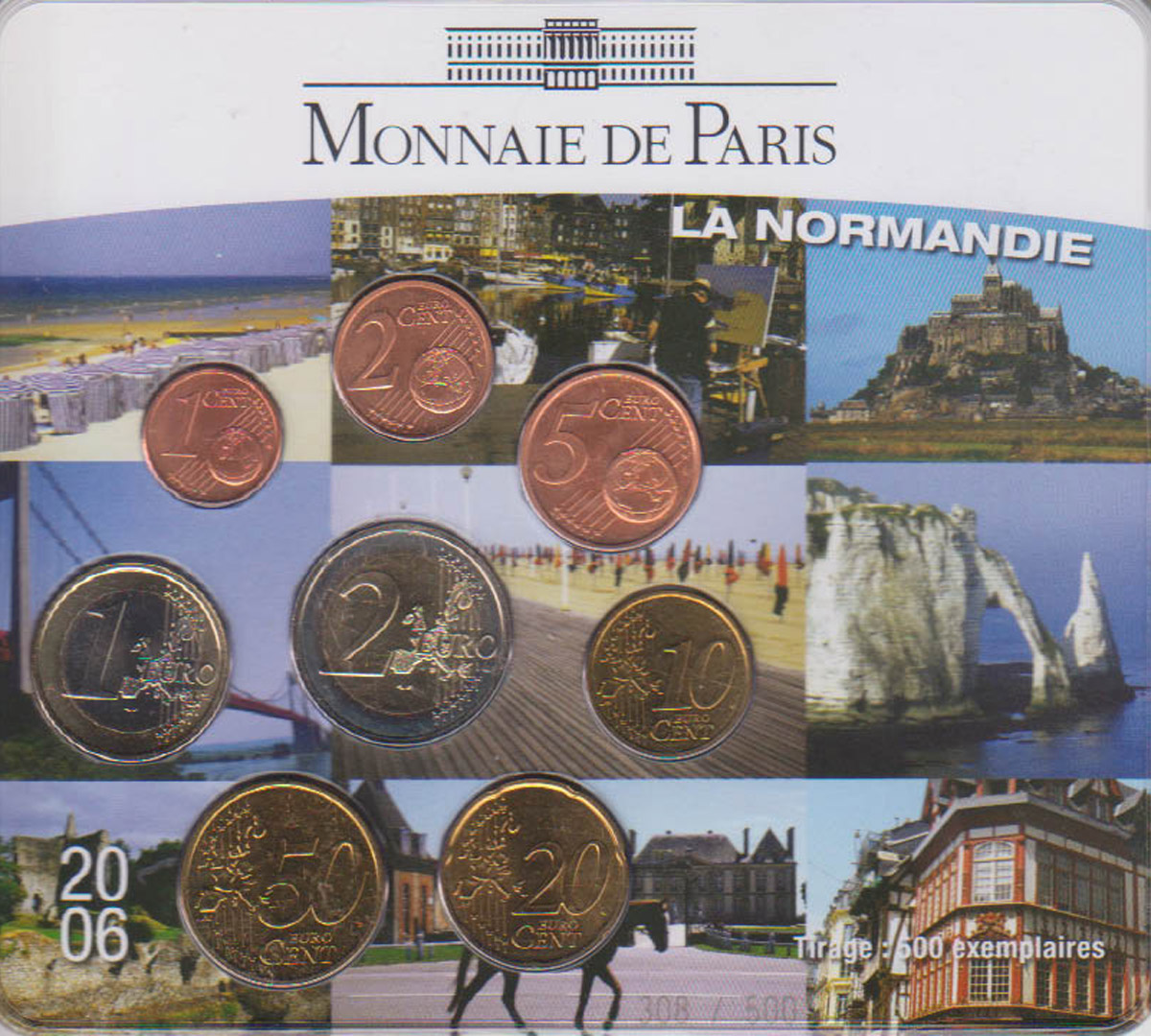  Offiz. Sonder-KMS Frankreich *La Normandie* 2006 nur 500 Stück!   