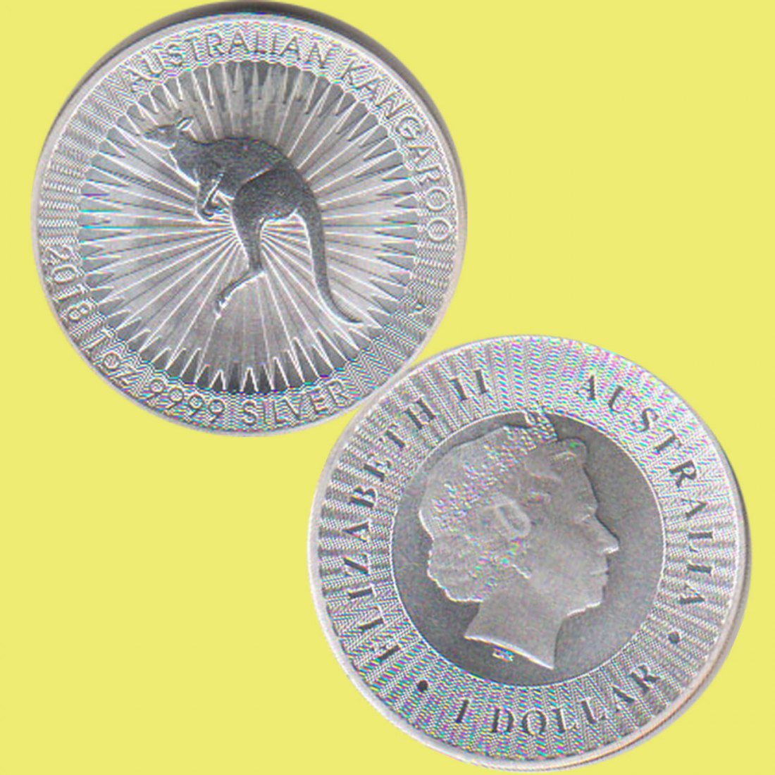  Australien 1 Dollar Silbermünze *Känguru* 2016 1oz Silber   