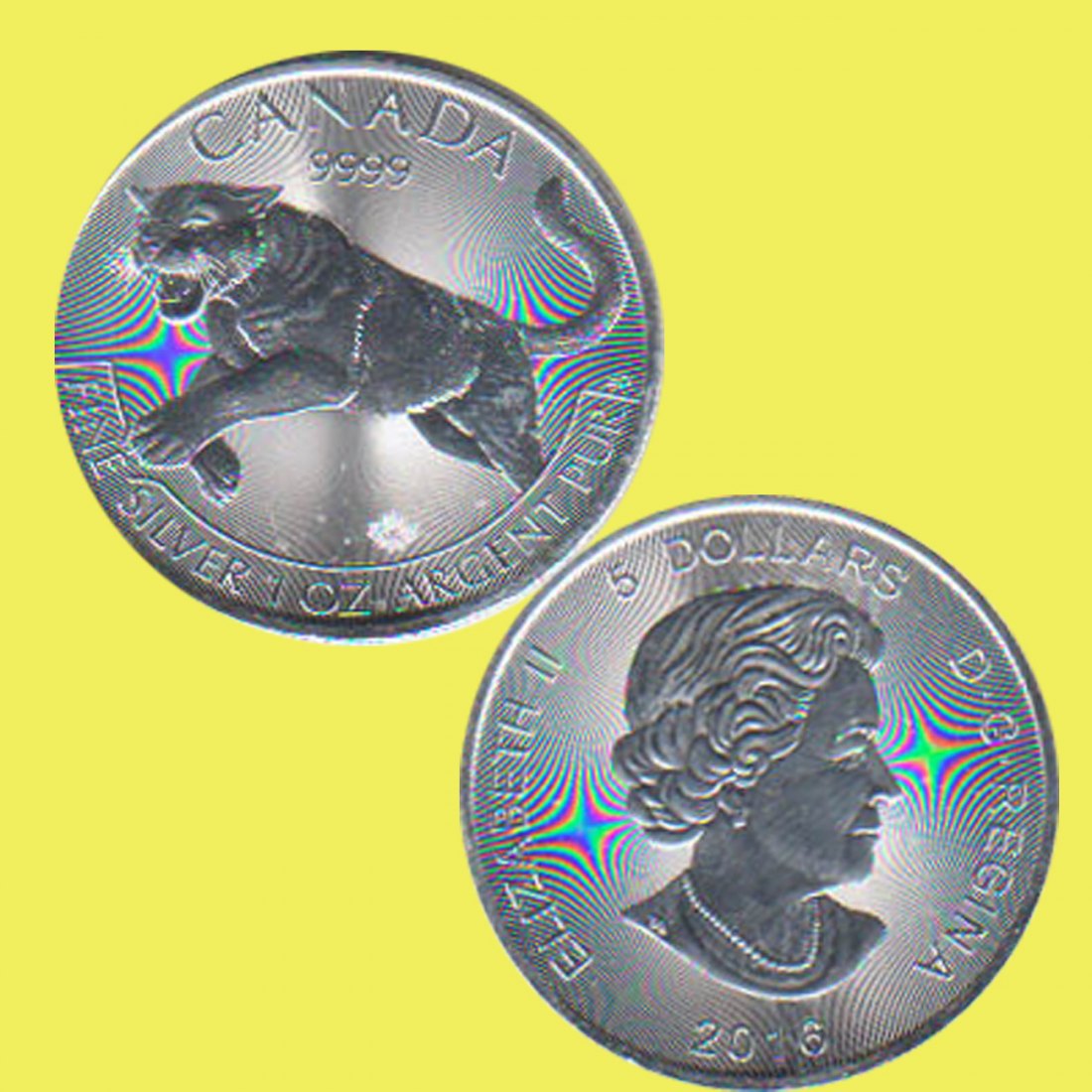  Kanada 5 Dollars Silbermünze *Predator - Puma* 2016 1oz Silber   