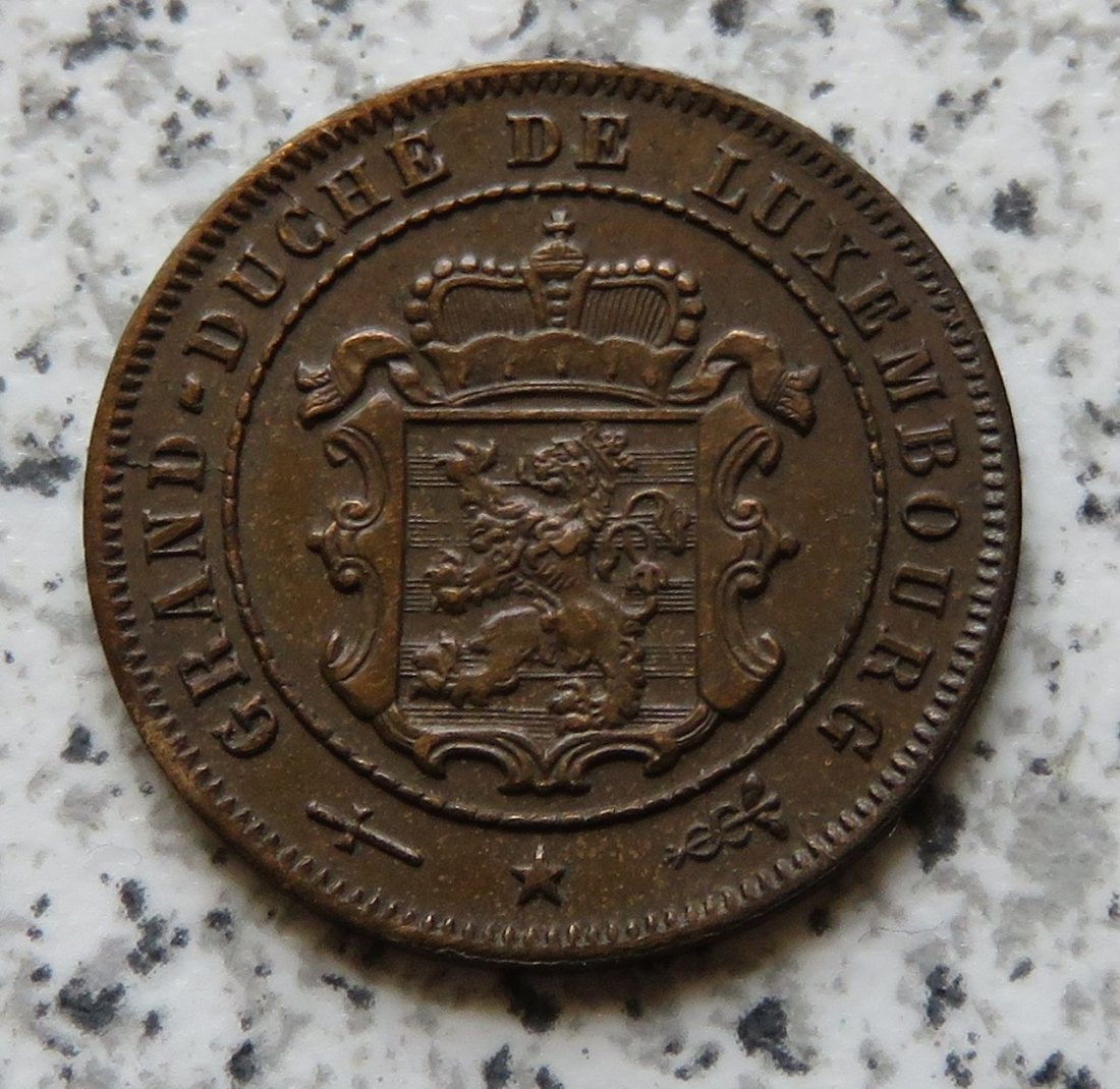  Luxemburg 2,5 Centimes 1908, besser   