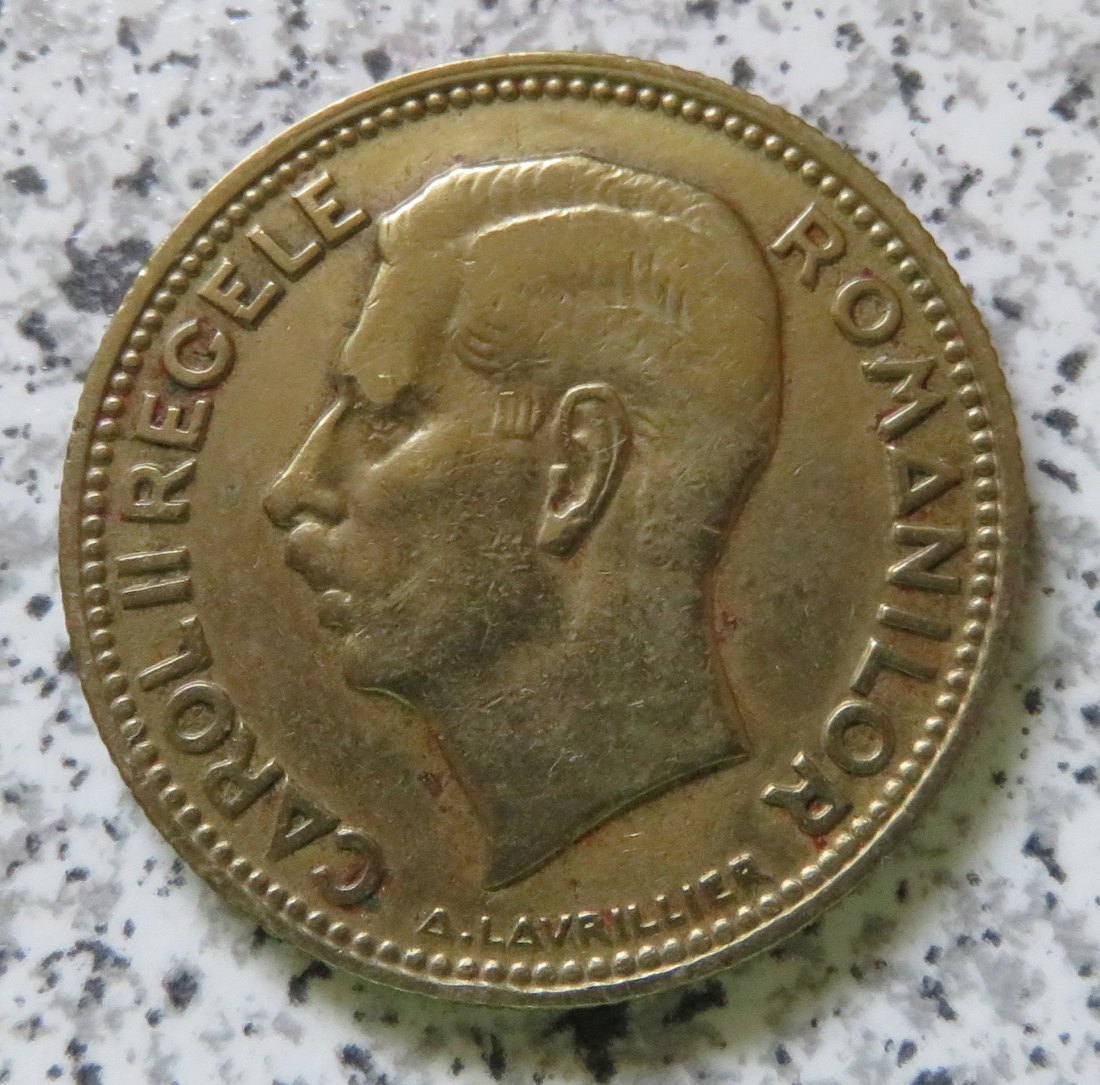  Rumänien 20 Lei 1930, mit Münzzeichen   