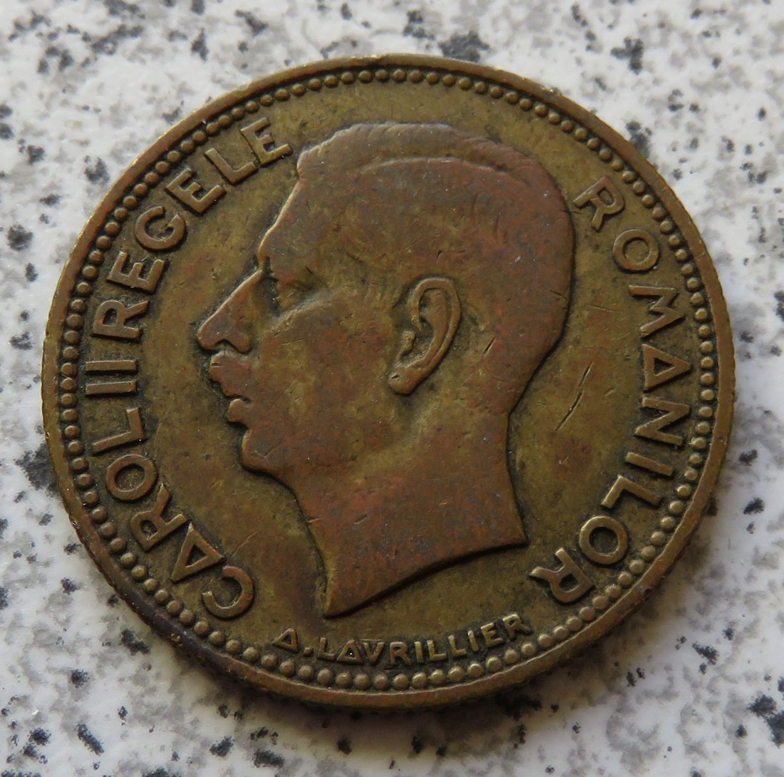  Rumänien 20 Lei 1930, mit Münzzeichen   
