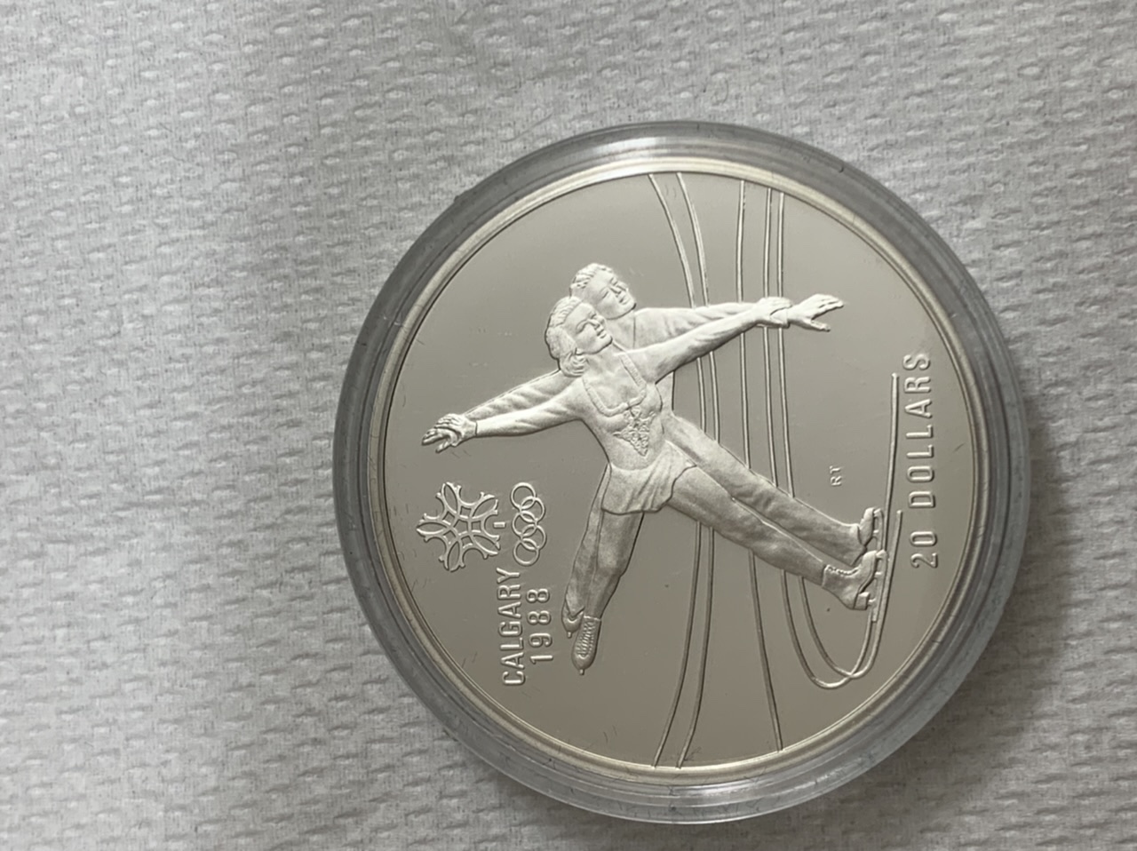 Kanada 20 Dollars Silber 1987 Calgary 1988 in PP 31,54g fein