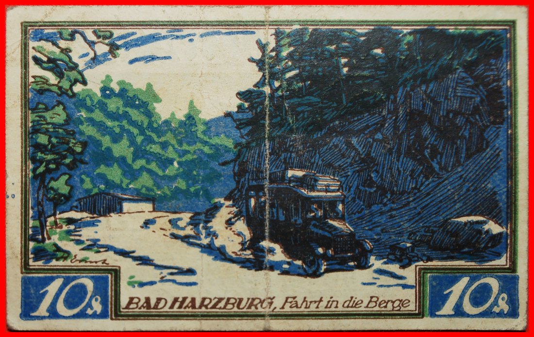 * CAR: GERMANY BRAUNSCHWEIG ★ 10 PFENNIG 1921! CRISP!★LOW START ★ NO RESERVE!