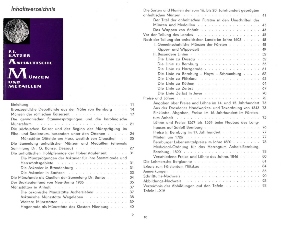  Katzer - Anhaltische Münzen und Medaillen ( Anhalt )   