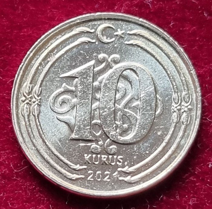 15717(3) 10 Kurus (Türkei) 2021 in UNC- ........................................... von Berlin_coins