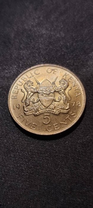  Kenia 5 Cents 1978 (First President of Kenia)   