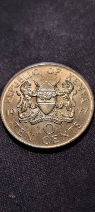  Kenia 10 Cents 1977 VZ   
