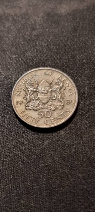  Kenia 50 Cents 1980 Umlauf   