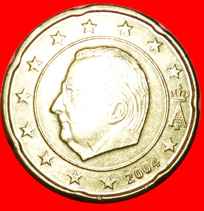  * ALBERT II (1993-2013): BELGIUM 20 EURO CENTS 2004 NORDIC GOLD (1999-2006) ★LOW START ★ NO RESERVE!   