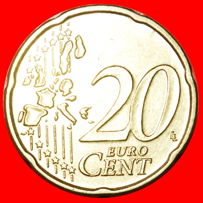  * ALBERT II. (1993-2013): BELGIEN ★ 20 EURO CENTS 2004 NORDISCHES GOLD (1999-2006)!★OHNE VORBEHALT!   