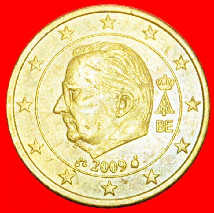  * ALBERT II (1993-2013): BELGIUM ★ 50 EURO CENTS 2009 NORDIC GOLD!★LOW START ★ NO RESERVE!   
