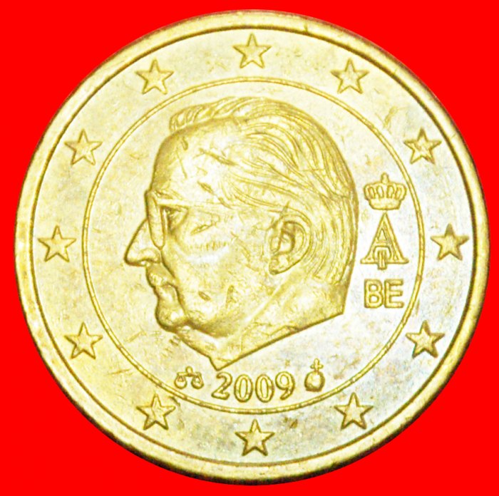 * ALBERT II (1993-2013): BELGIUM ★ 50 EURO CENTS 2009 NORDIC GOLD!★LOW START ★ NO RESERVE!
