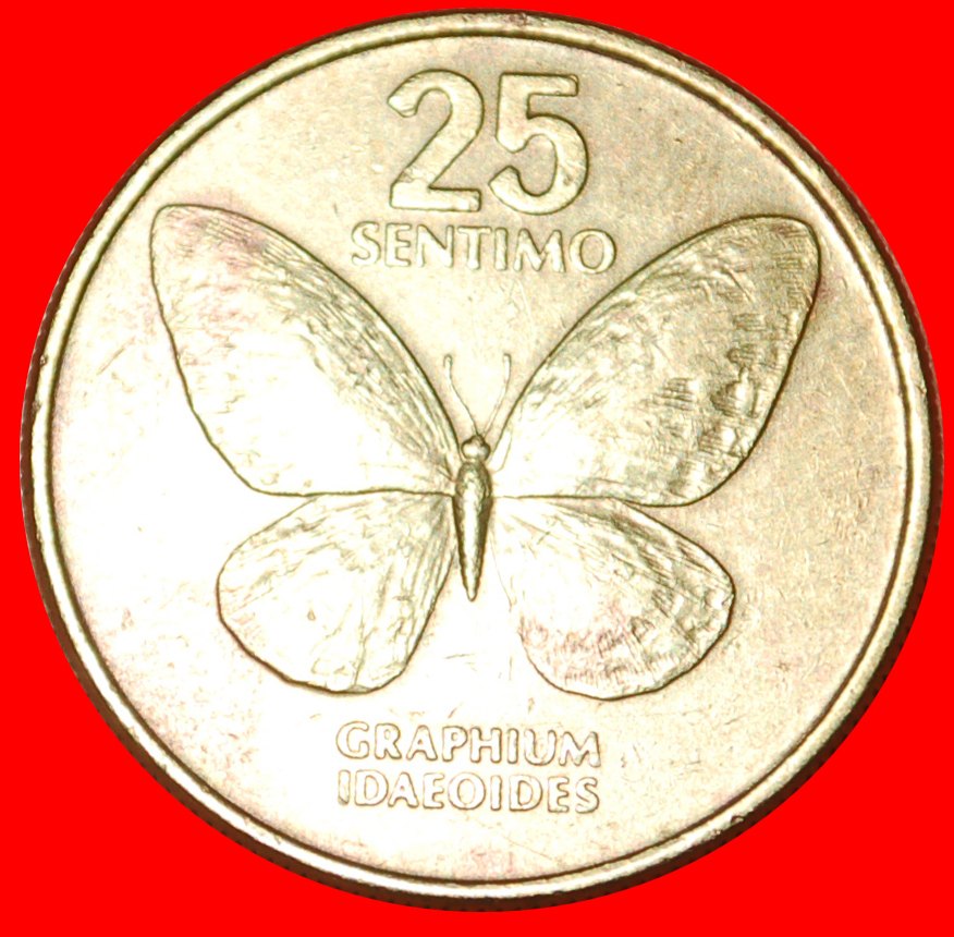  * BUTTERFLY (1983-1990): PHILIPPINES ★ 25 SENTIMO 1983! LOW START ★ NO RESERVE!   