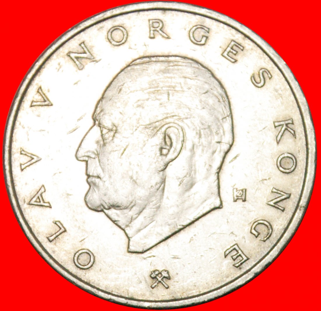  Ⰶ 2 sold LION (1974-1988): NORWAY ★ 5 CROWNS 1976B! OLAV V (1957-1991)★LOW START ★ NO RESERVE!   