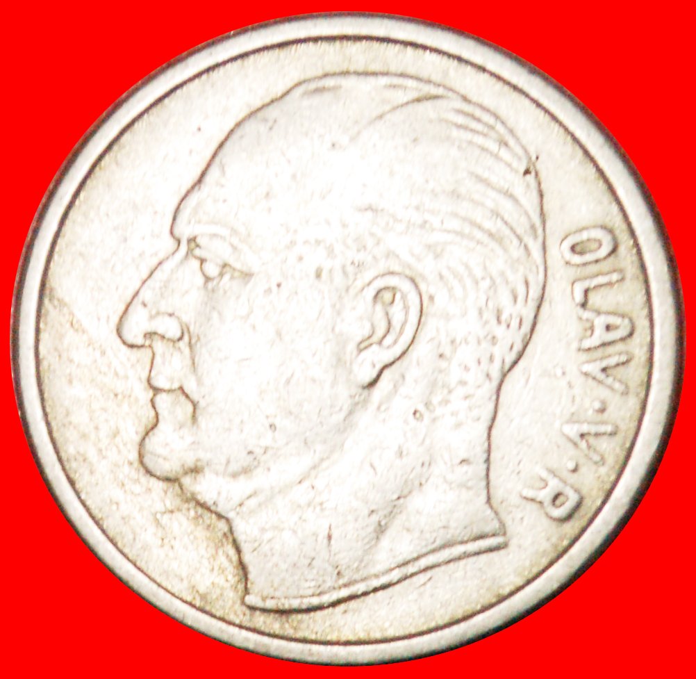  * PFERD (1958-1973): NORWEGEN ★ 1 KRONE 1963! OLAV V. (1957-1991)★OHNE VORBEHALT   