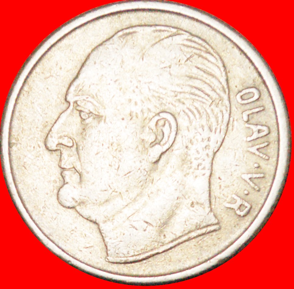  Ⰶ HORSE (1958-1973): NORWAY ★ 1 CROWN 1965! OLAV V (1957-1991)★LOW START ★ NO RESERVE!   