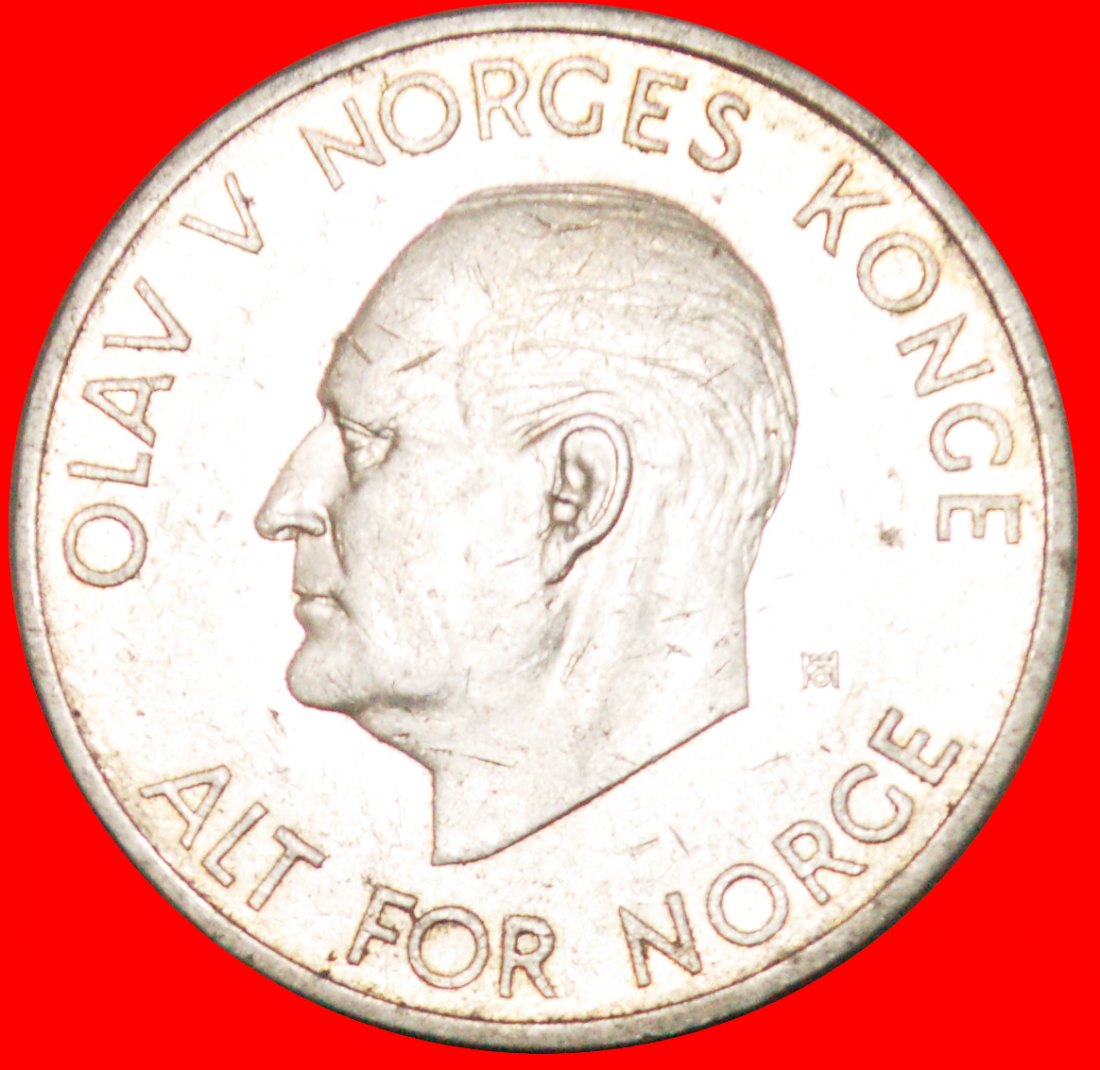  * LÖWE (1963-1973): NORWEGEN ★ 5 KRONE 1963B! OLAV V. (1957-1991)★OHNE VORBEHALT   