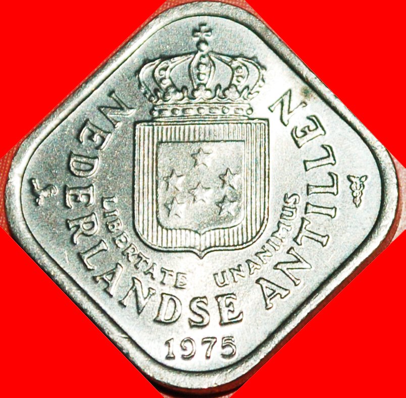  Ⰶ QUADRANGULAR (1971-1985)★ NETHERLAND ANTILLES★ 5 CENTS 1975! WITH ARUBA!★LOW START ★ NO RESERVE!   