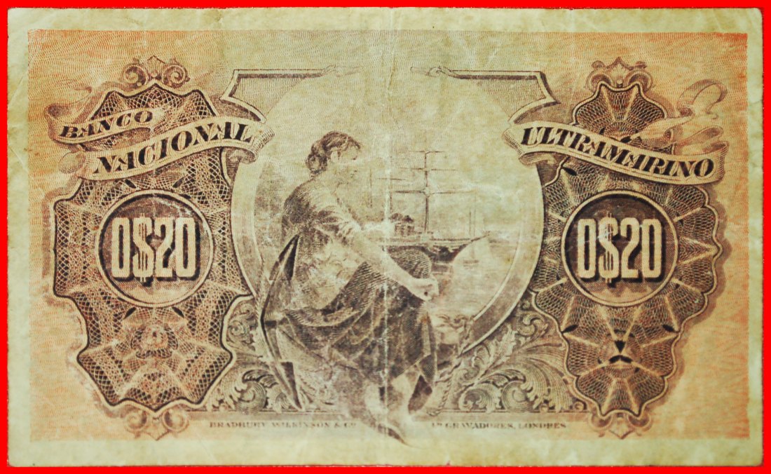  * GROSSBRITANNIEN:MOSAMBIK VON PORTUGAL★20 CENTAVO 1914 SCHIFF★GERADE VERÖFFENTLICHT★OHNE VORBEHALT!   