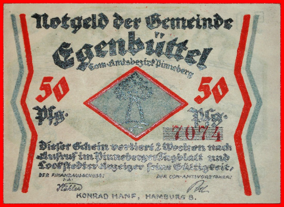  * SCHLESWIG-HOLSTEIN:GERMANY EGENBUETTEL 50 PFENNIG UNCOMMON★TO BE PUBLISHED★LOW START ★ NO RESERVE!   