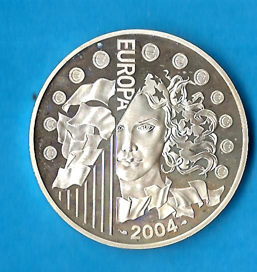  Frankreich 1,5 Euro 2004 Silbert  Golden Gate Münzenankauf Koblenz Frank Maurer Q 485   