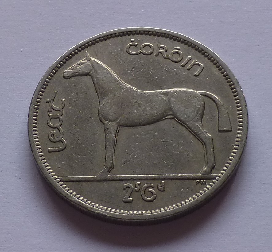  Ireland 1/2 Crown 1955, Horse   