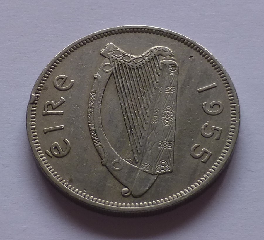  Ireland 1/2 Crown 1955, Horse   