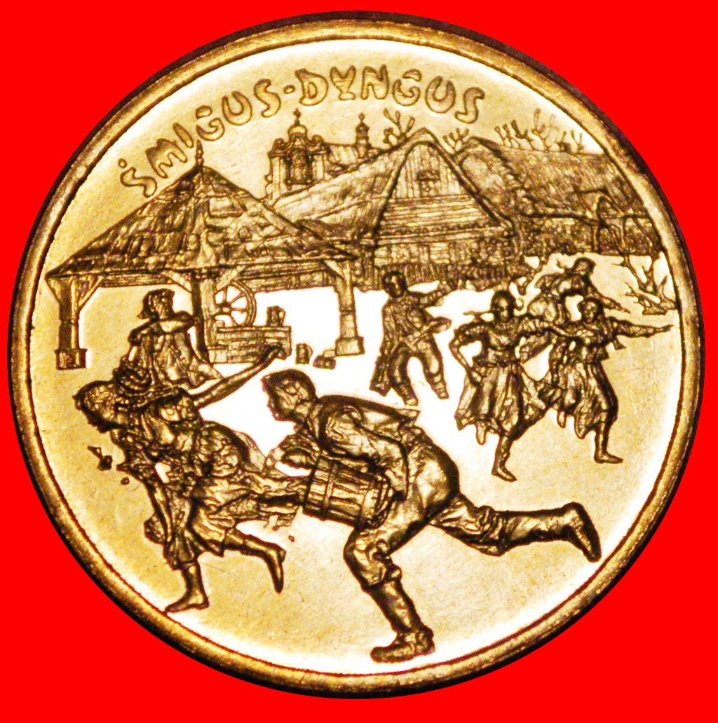 Ⰶ PUBLIC PUNISHMENT:POLAND★2 ZLOTY 2003 NORDIC GOLD UNC MINT LUSTRE UNCOMMON★LOW START ★ NO RESERVE!