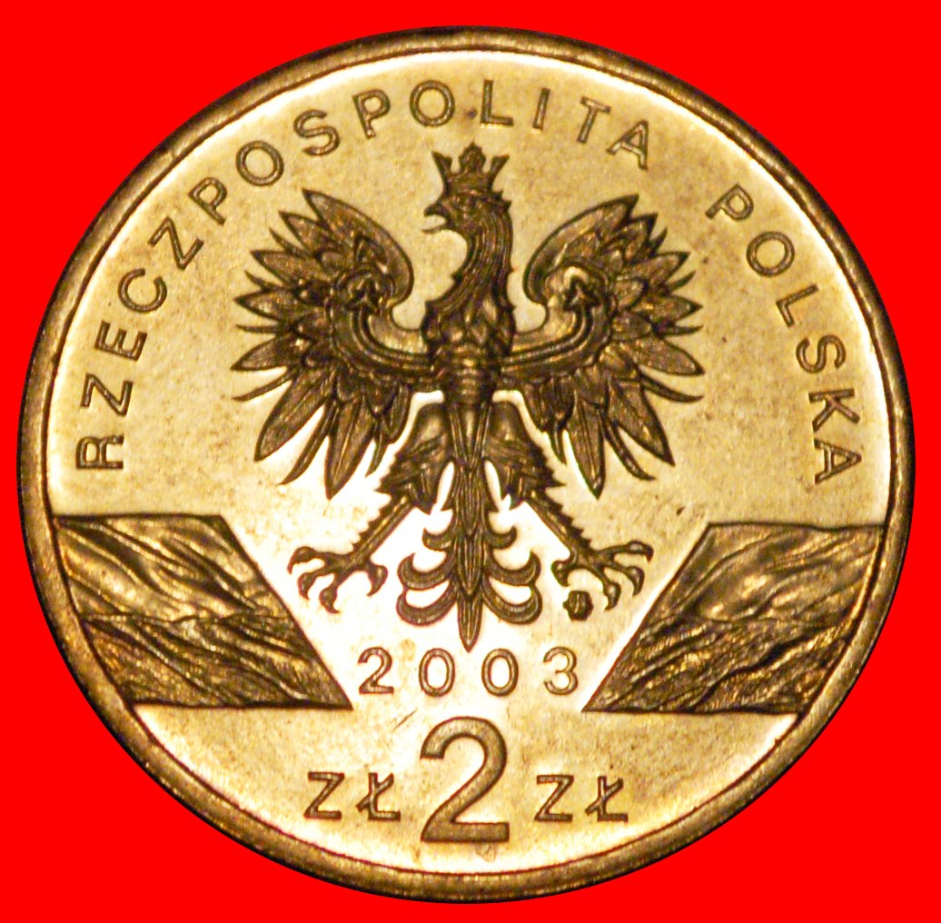  Ⰶ AALARTIGE SELTEN: POLEN ★ 2 ZLOTY 2003 NORDISCHES GOLD STG STEMPELGLANZ!★OHNE VORBEHALT!   