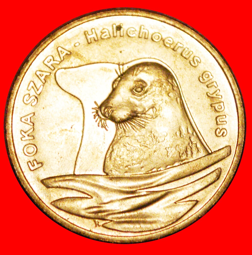  * GREY SEAL UNCOMMON: POLAND ★ 2 ZLOTY 2007 NORDIC GOLD UNC MINT LUSTRE! ★ LOW START ★ NO RESERVE!   