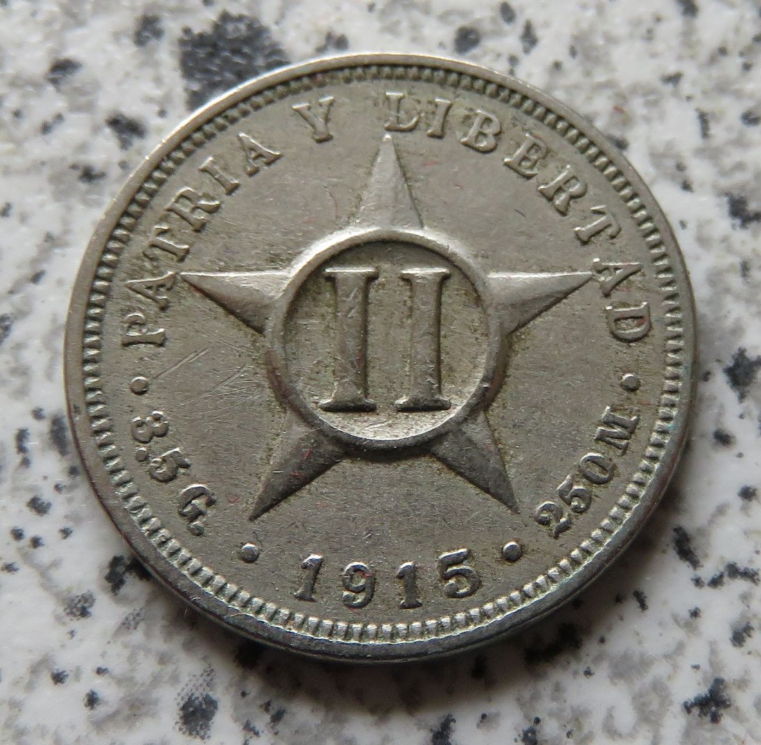  Cuba 2 Centavos 1915   