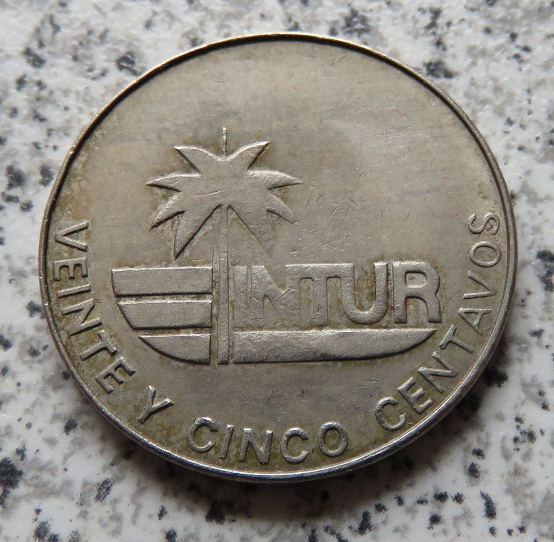  Cuba 25 Centavos 1981   
