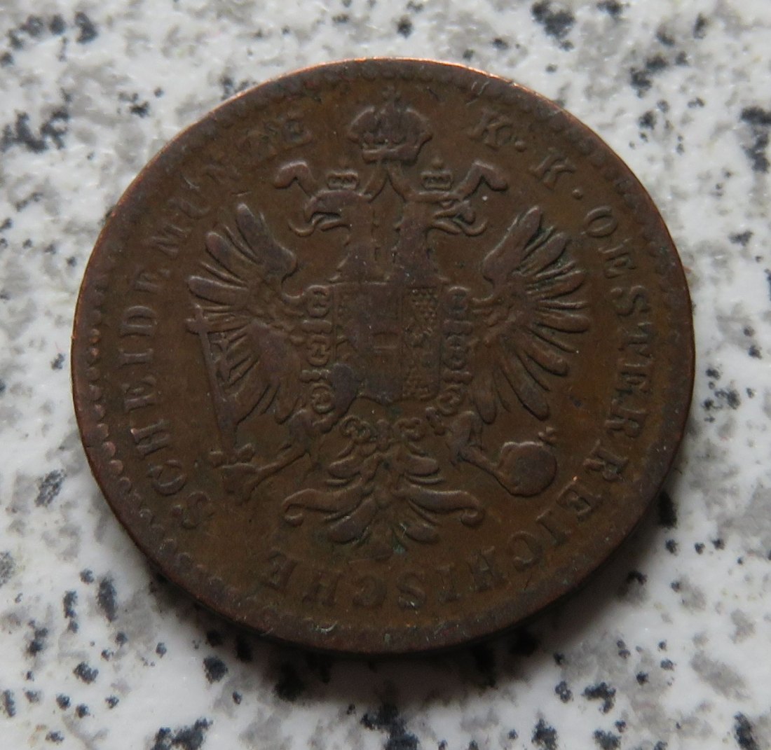  Österreich K & K 1 Kreuzer 1859 B   