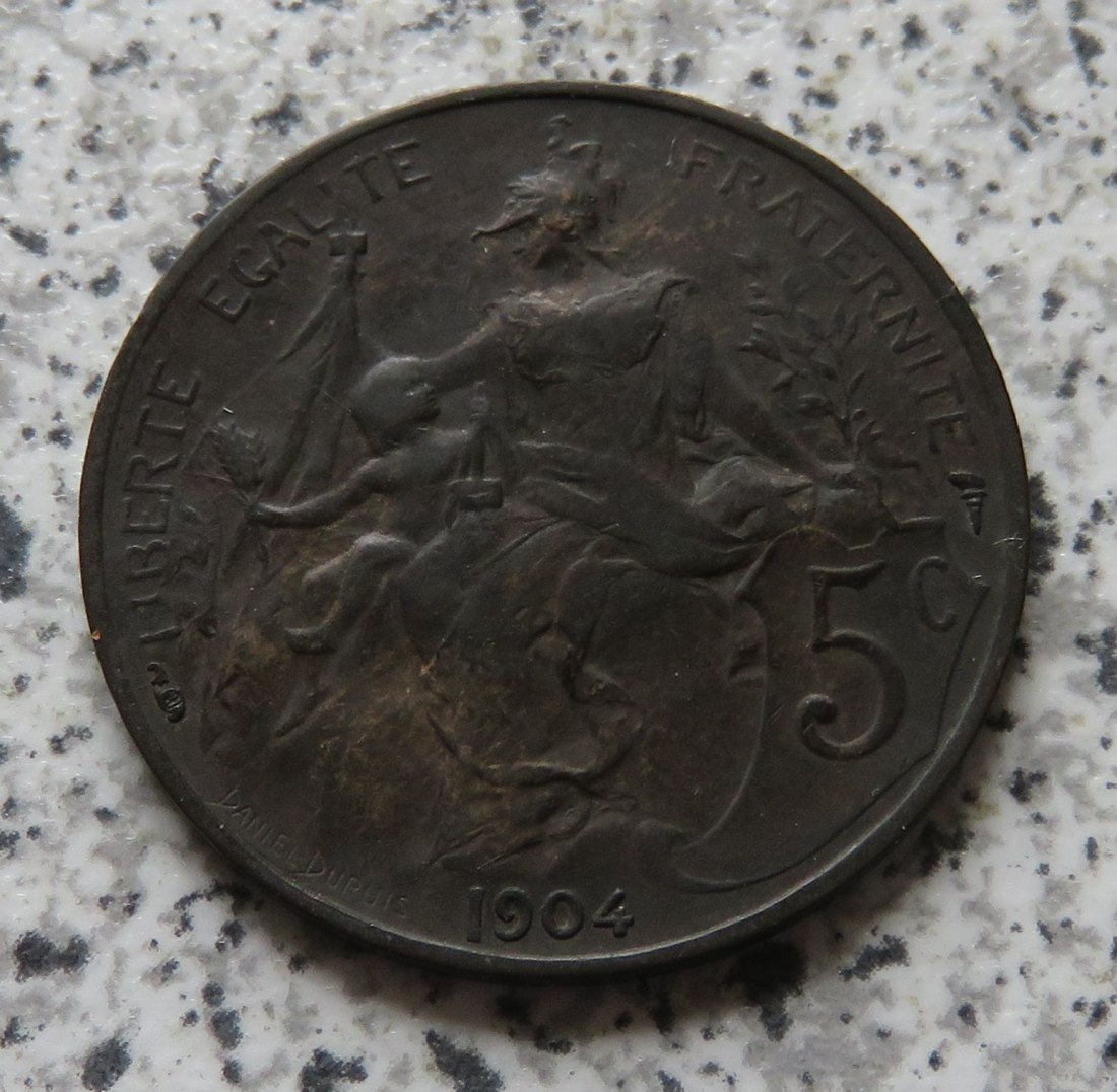  Frankreich 5 Centimes 1904   