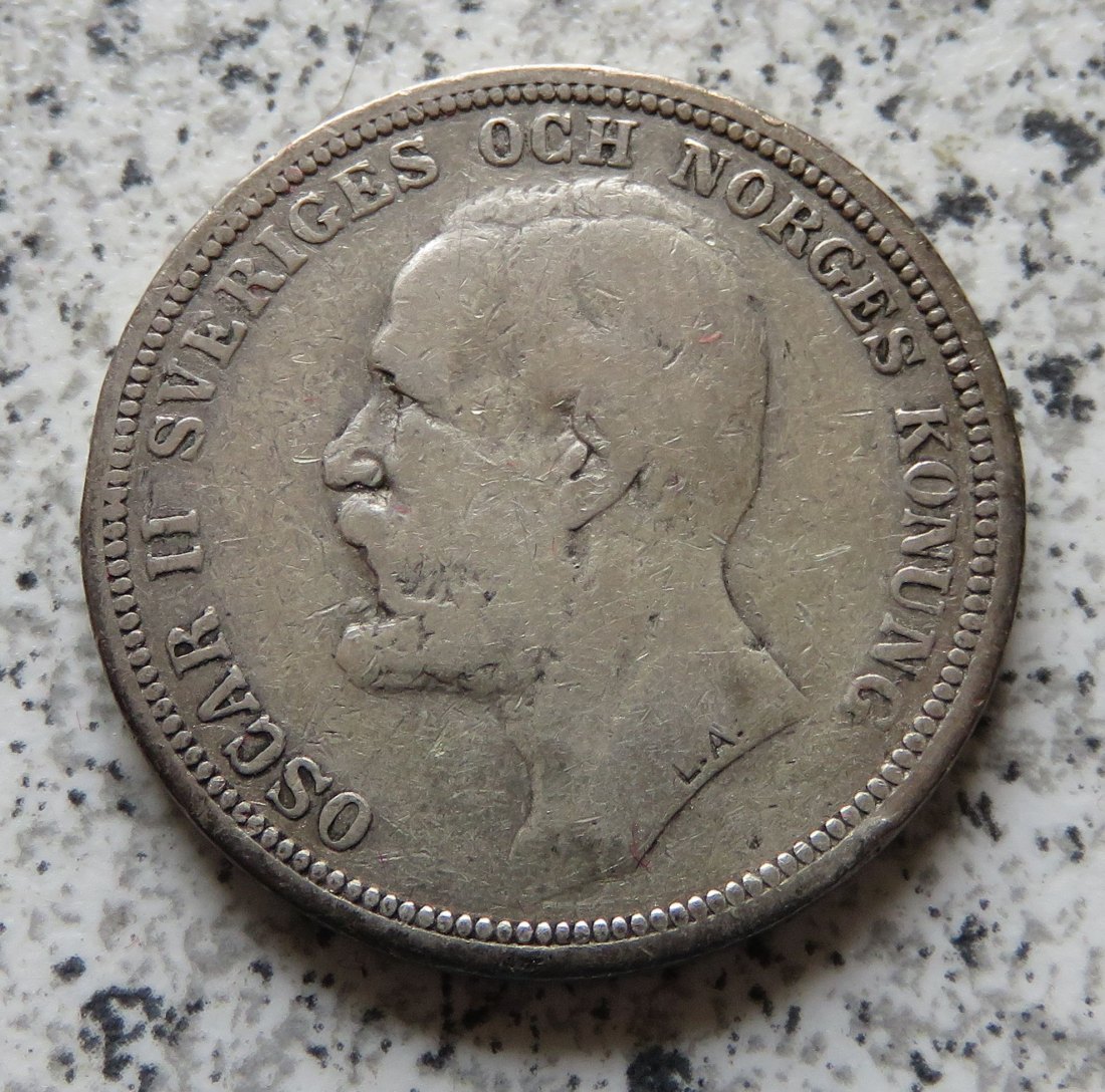  Schweden 2 Kronor 1892   