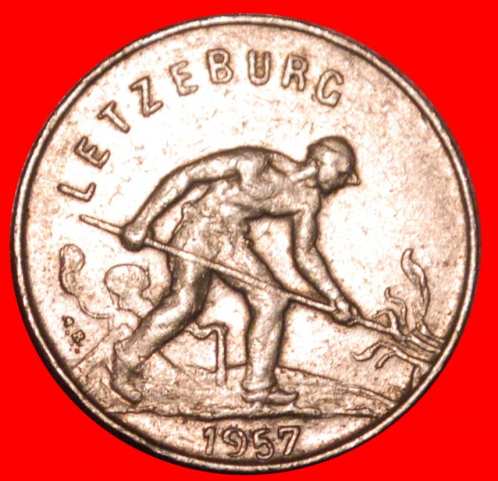  * BELGIUM (1952-1964): LUXEMBOURG ★ 1 FRANC 1957! ★LOW START ★ NO RESERVE!   