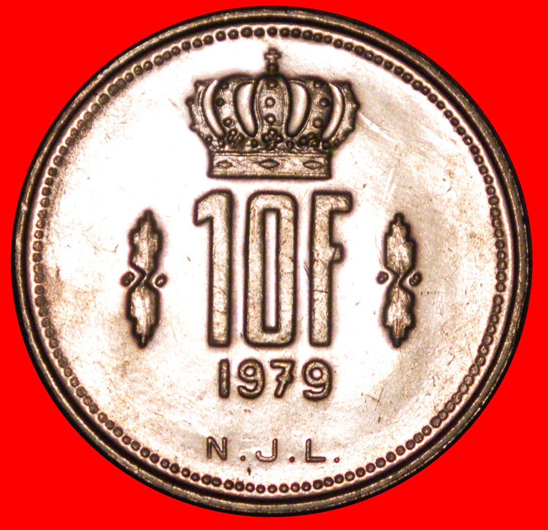  * BELGIUM (1971-1980): LUXEMBOURG ★ 10 FRANCS 1979! UNC MINT LUSTRE! LOW START ★ NO RESERVE!   