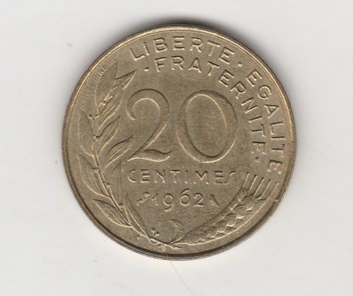  20 Centimes Frankreich 1962 (M737)   